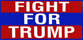 Wholesale Lot of 6 Fight For Trump Red White Blue Vinyl Decal Bumper Sticker - $10.87