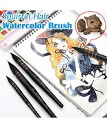 Premium Watercolor Paint Soft Brush Squirrel Hair Drawing Watercolors Go... - $18.19+