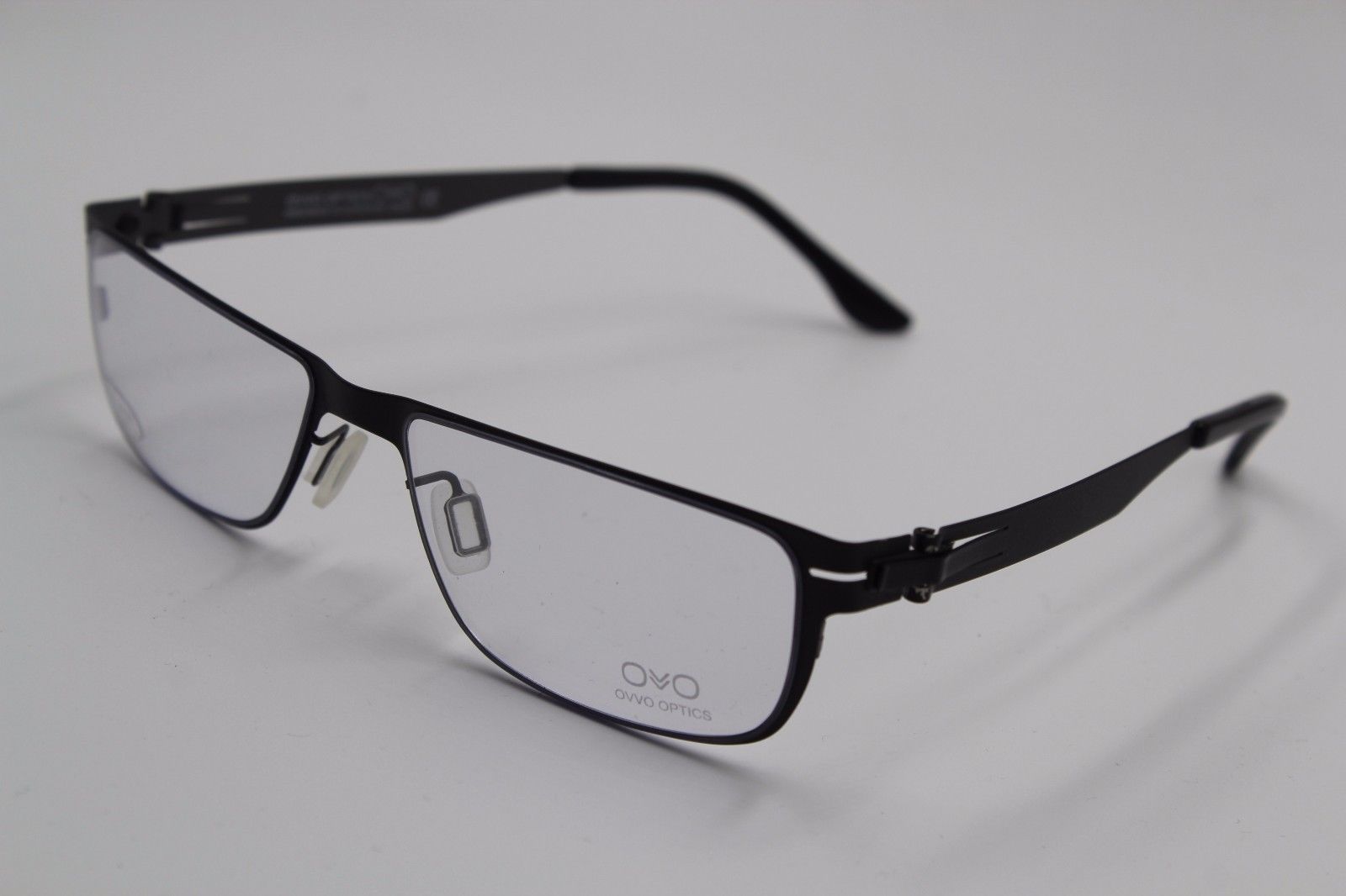 NEW OVO OPTICS MOD.2353 COL.50/10C BLACK EYEGLASSES AUTHENTIC RX 53-17 ...