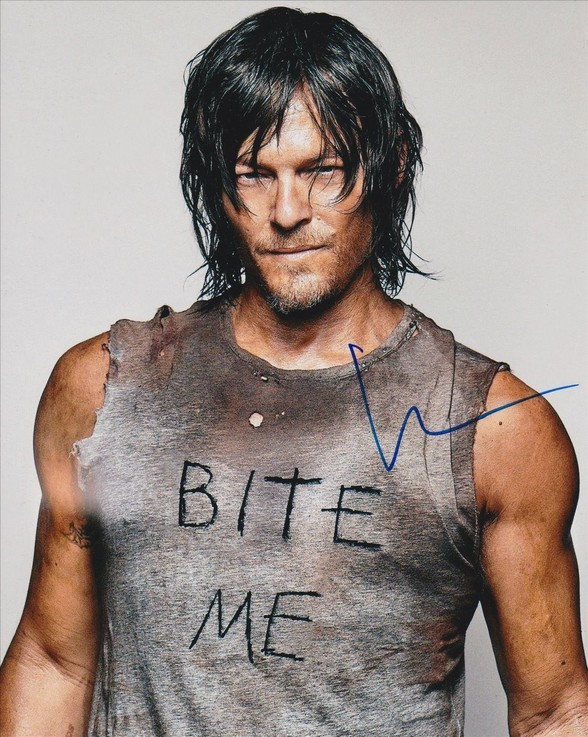 NORMAN REEDUS SIGNED PHOTO 8X10 RP AUTOGRAPHED WALKING DEAD DARYL