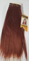 100% human hair tangle-free new yaky weave; straight; sew-in; weft; perm yaky; - $19.99