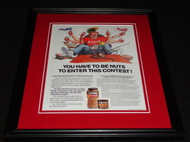 1989 Fisher Nuts Framed 11x14 ORIGINAL Advertisement
