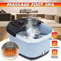 220v Electric Foot Spa Bath Massager Bub Rolling Vibration Heat Relax Fo... - $112.19