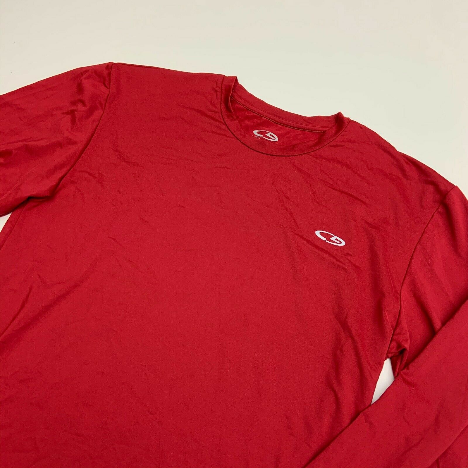 Champion Shirt Mens XXL Red Duo Dry Polyester Spandex Long Sleeve ...