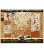 1946 Map Blackhawks Fighting Record 86th Division World War II Military ... - $13.95+
