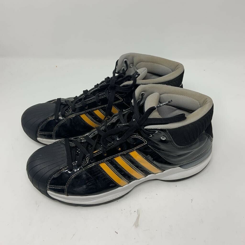 Adidas Pro Model Mens Basketball Shoes Black White Lace Up 143813 ...