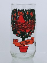 Twelve Days Of Christmas Drinking Glass 3rd Day Replacement Glass Indian... - $9.95