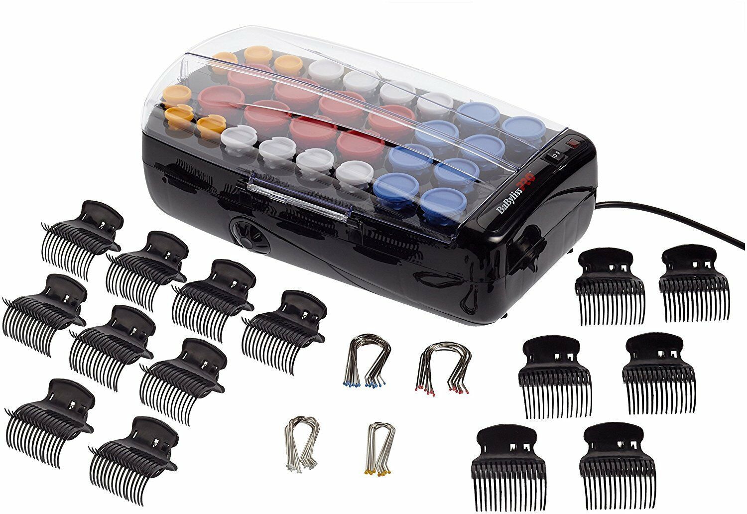 BaByliss BAB3031E Set 30 Professional Rollers/Curlers Hot Ceramic With Case