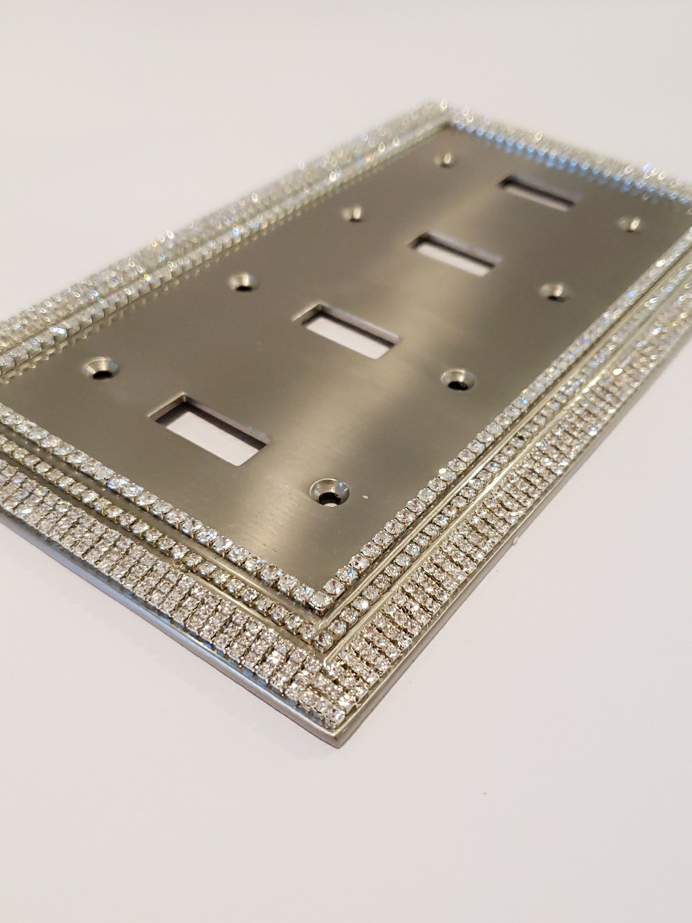 Decorative Crystal Rhinestone Bling Switch Plate Cover/ Light Switch