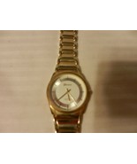 Geneva Platinum Men&#39;s Stainless Steel Metal Strap Watches 30mm Gold tone... - $29.70