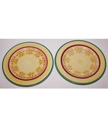 LOVELY PAIR OF VILLEROY &amp; BOCH PORTUGAL MERRY WINTER 8 1/4&quot; SALAD PLATES - $31.18