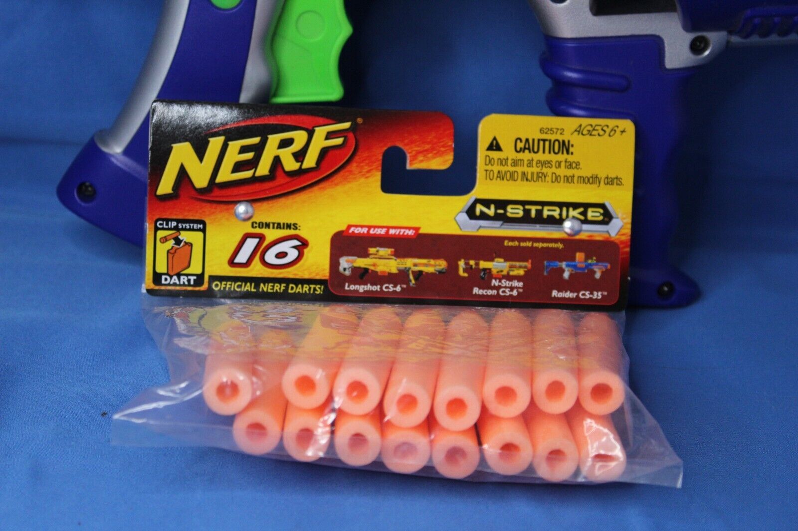 Nerf Nstrike Hyperfire 10 Shot Barrel Dart Tag Gun Blaster with 16