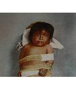 A Native American Indian Pima Papoose Antique Phostint Postcard  - $6.50