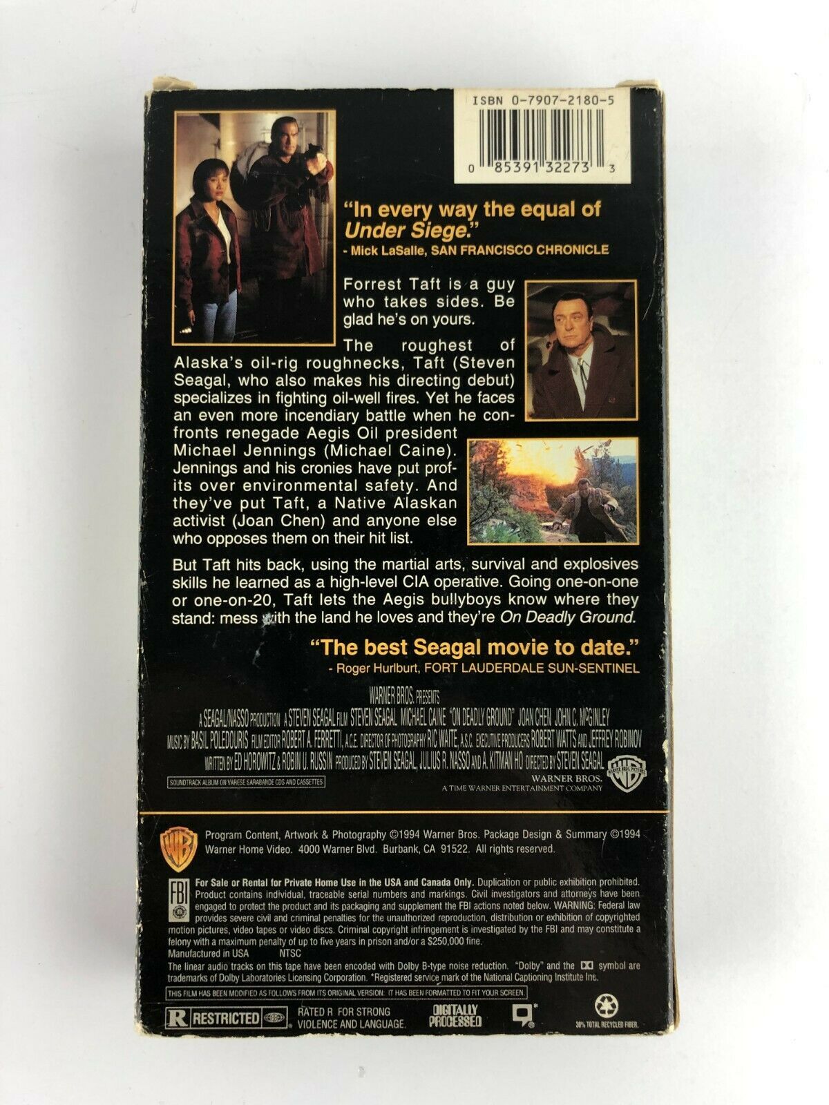 On Deadly Ground VHS Video Tape Steven Seagal - VHS Tapes