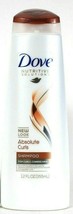 1 Bottles Dove Nutritive Solutions 12 Oz Absolute Curls Gentle Cleansing Shampoo
