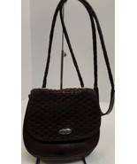 Vintage Brighton Brown Weaved Leather Mini Crossbody Bag (See Pics Please) - $24.75