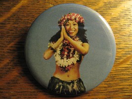 Hula Dancer Hawaii Aloha Lei Grass Skirt Advertisement Pocket Lipstick M... - $19.99
