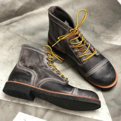 YQ8111 Red Tornado Size 35-50 Super Quality Cowhide Leather Handmade Goodyear We