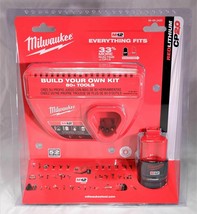 MILWAUKEE M12 GENUINE 48-59-2420 12V 2.0AH RED LITHIUM BATTERY &amp; CHARGER... - $56.95