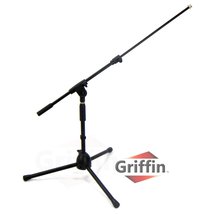 Short Microphone Stand with Boom Arm by GRIFFIN - Low Profile Tripod Mic... - $31.95+