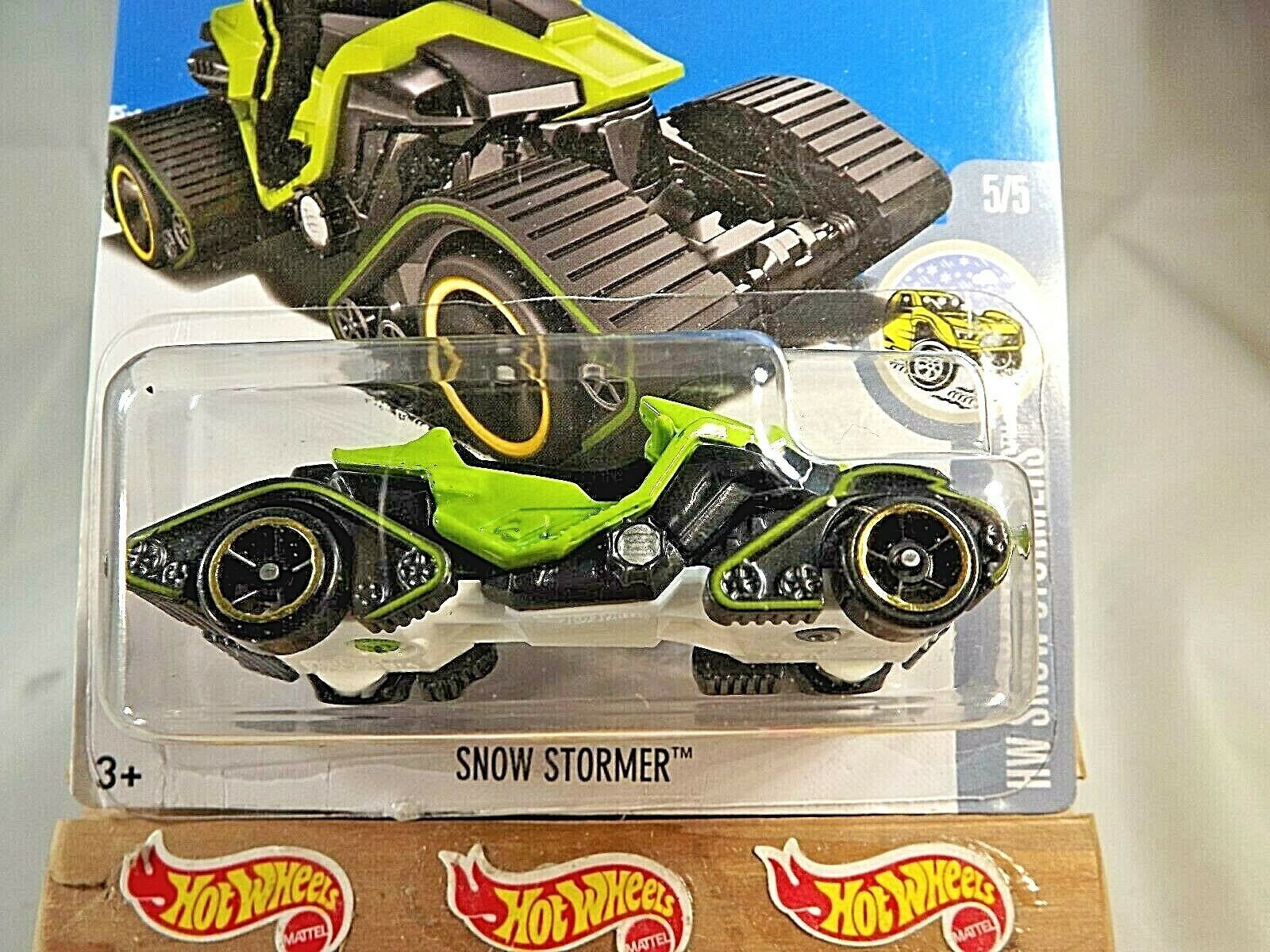 2016 Hot Wheels #160 HW Snow Stormers 5/5 SNOW STORMER Green Variant w ...