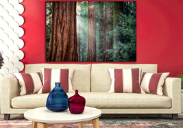 Redwood forest Wall art canvas Tree print Nature home art California art - $67.00+