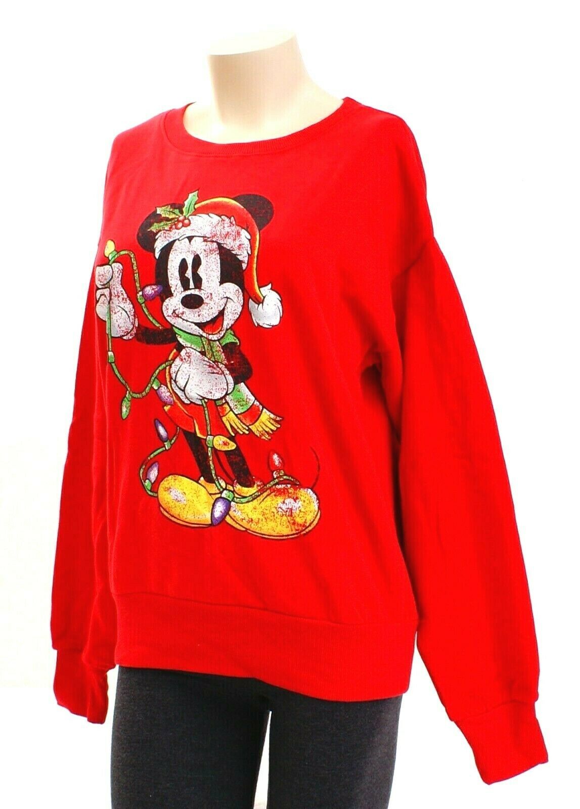 Disney DIY Ugly Sweatshirt Kit Mickey Mouse Red Christmas Sweatshirt ...