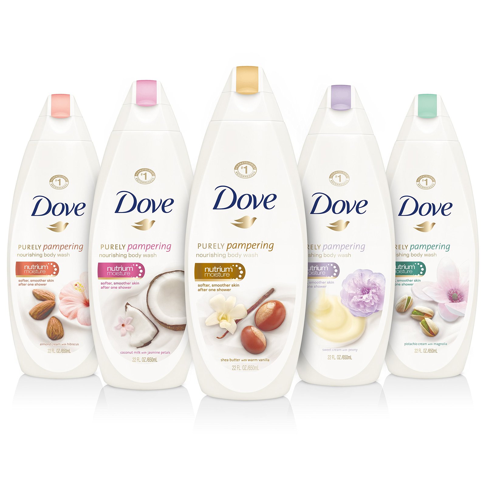 Dove Purely Pampering Body Wash, Coconut Milk with Jasmine Petals 22 oz