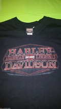 HARLEY-DAVIDSON Motorcycles Men's Black T-Shirt Size Large American Legend - $24.25