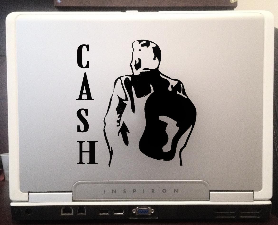 Johnny Cash nice silhouette car truck laptop window decal sticker 6