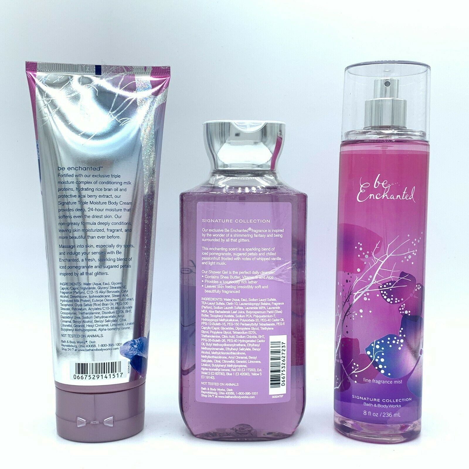 Bath And Body Works Be Enchanted Body Cream, Shower Gel And Fine Mist ...