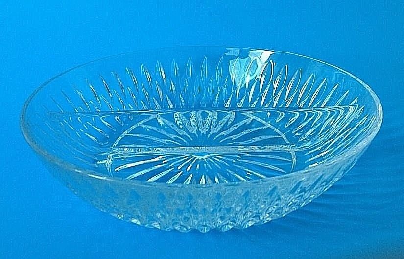 Vintage Clear Depression Glass divided Relish Tray B-277 Lovely Metal holder