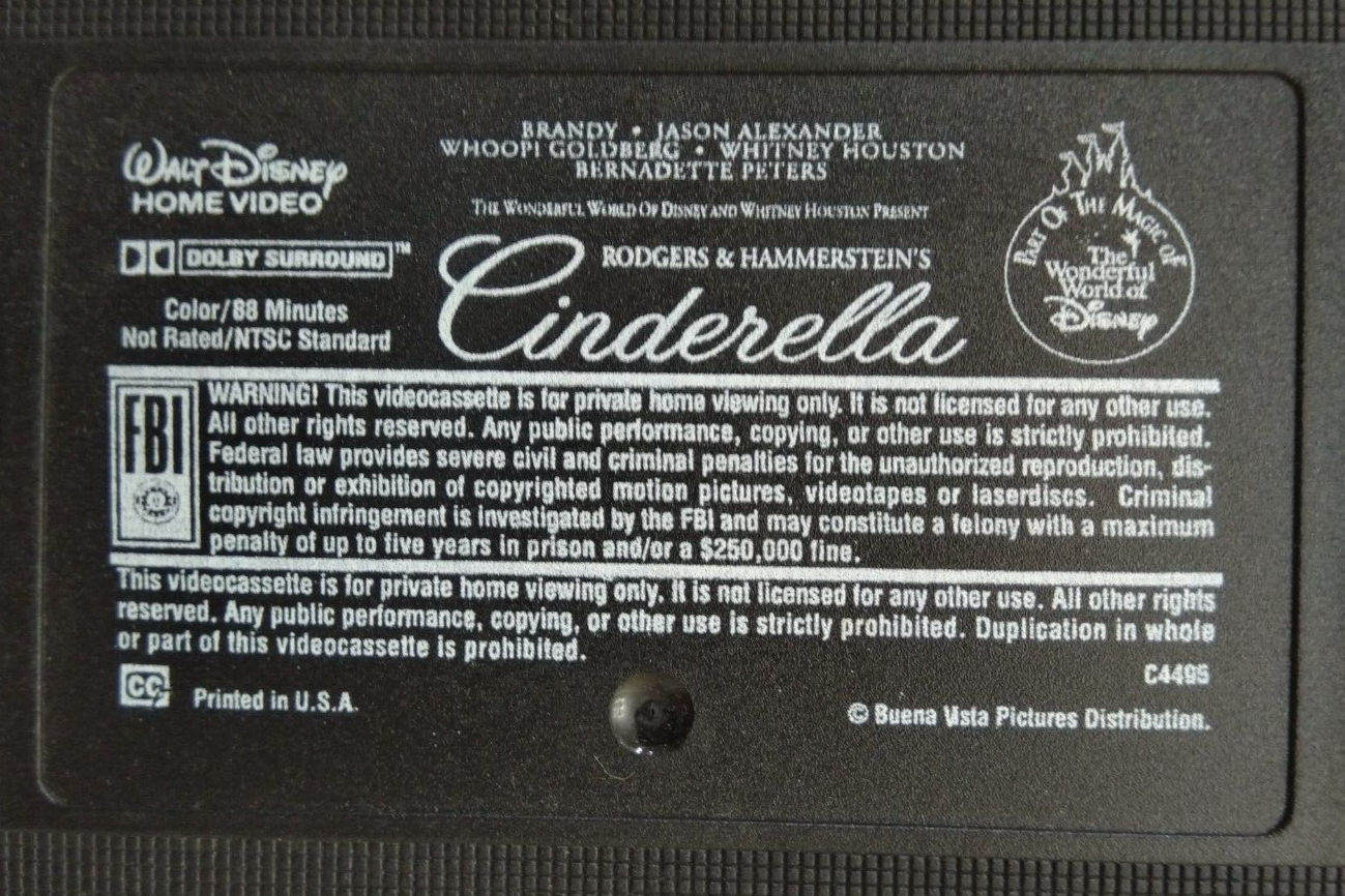 VHS Rodgers & Hammerstein's Cinderella (VHS, and 19 similar items