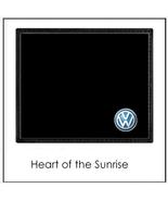 VW Men Wallet - auto car volkswagen logo emblem / bifold black faux leather - $14.99