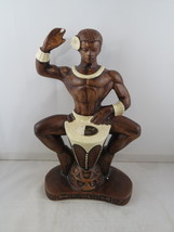 Vintage Hula Figurine - Body Beach Drummer by Treasure Craft - Ceramic F... - $79.00