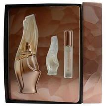 Donna Karan Cashmere Aura Perfume 3.4 Oz Eau De Parfum Spray 3 Pcs Gift Set  image 1