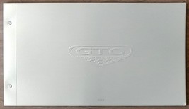2004 Pontiac GTO Deluxe sales brochure catalog 04 US 5.7 HUGE! - $25.00