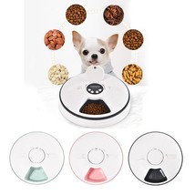 Automatic Pet Feeder Timing Feeder 6 Meals 6 Grids Cat Dog Electric Dry ... - $29.00+