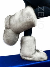 Double-Sided Fox Fur Boots For Outdoor Eskimo Fur Boots Arctic Boots Natural Fur