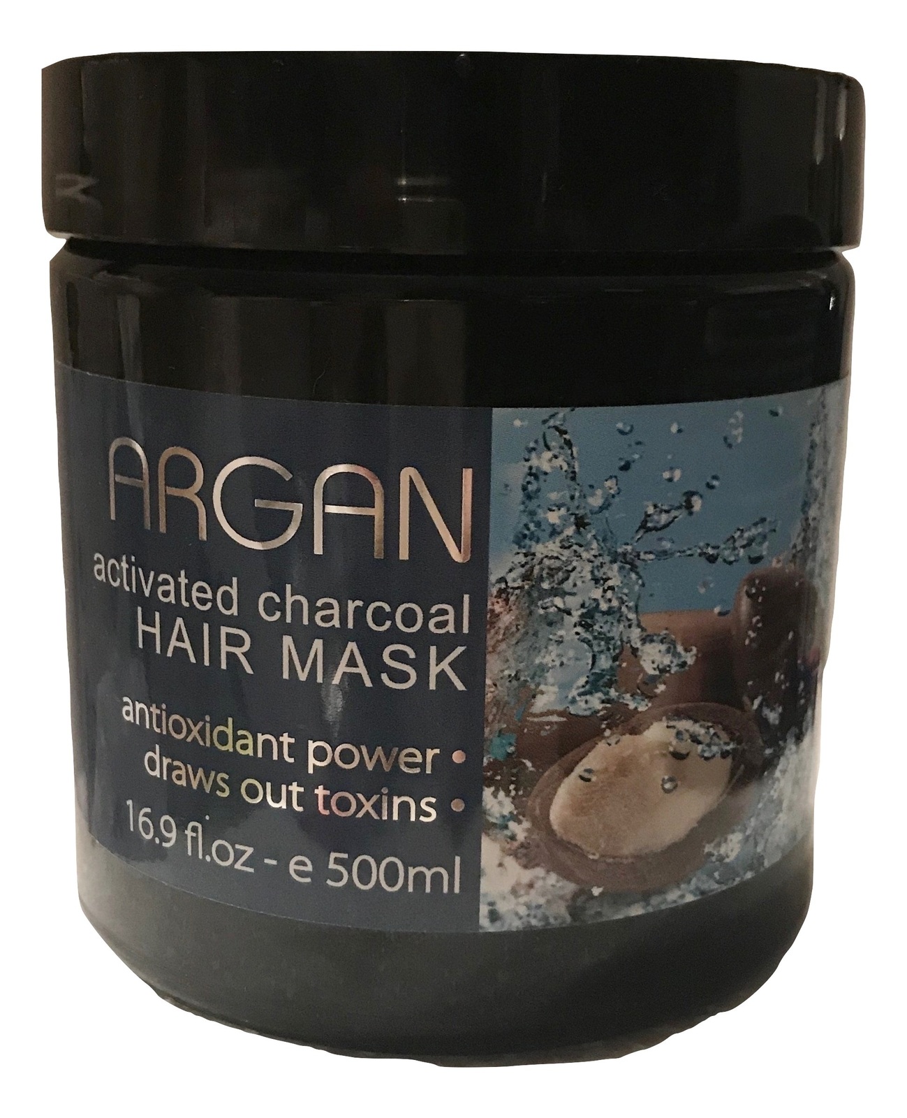 Crystalline Argan Activated Charcoal Hair Mask with Dead Sea Minerals
