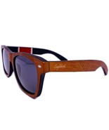 Red Stripe Two Tone Sunglasses, Engraved and Polarized - $44.00