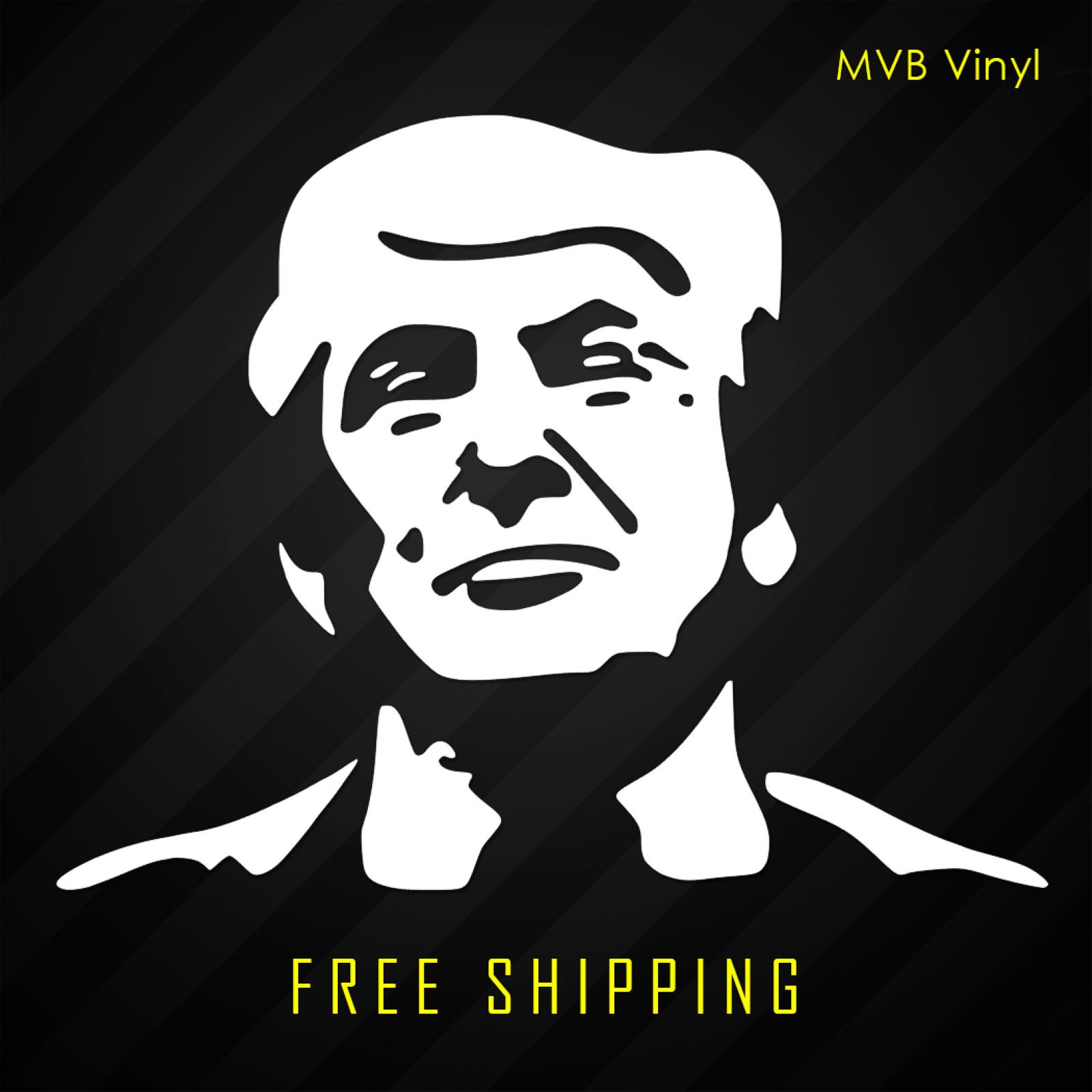 Trump Portrait Vinyl Decal Sticker | President MAGA Deplorable Face 268 ...