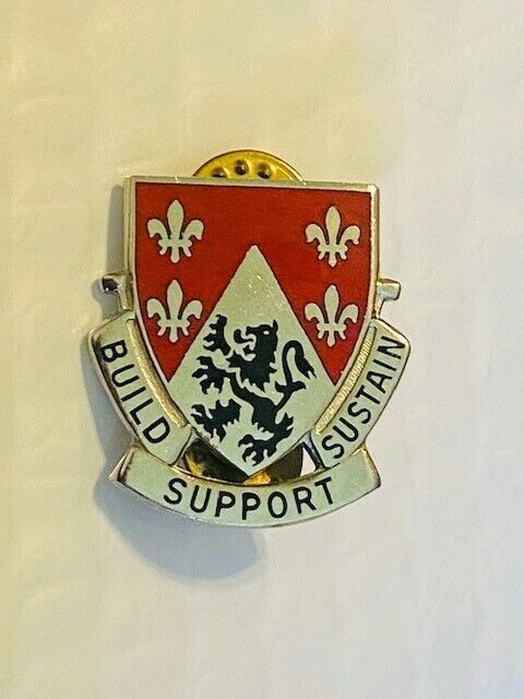 US Military 249th Engineer Battalion Insignia Pin - Build Support ...