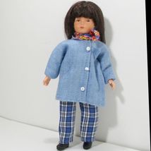 Dressed Girl Caco 03 0054 Blue Smock Plaid Pants Flexible Dollhouse Mini... - $28.41