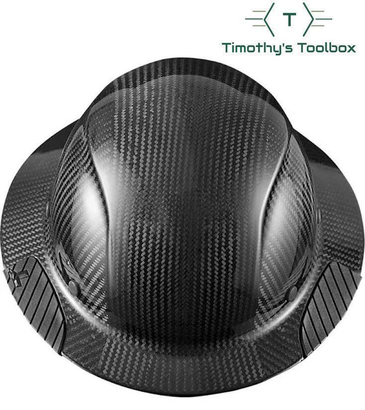 Lift Safety Hdc15Kg Dax Carbon Fiber Full Brim Hard Hat Black W