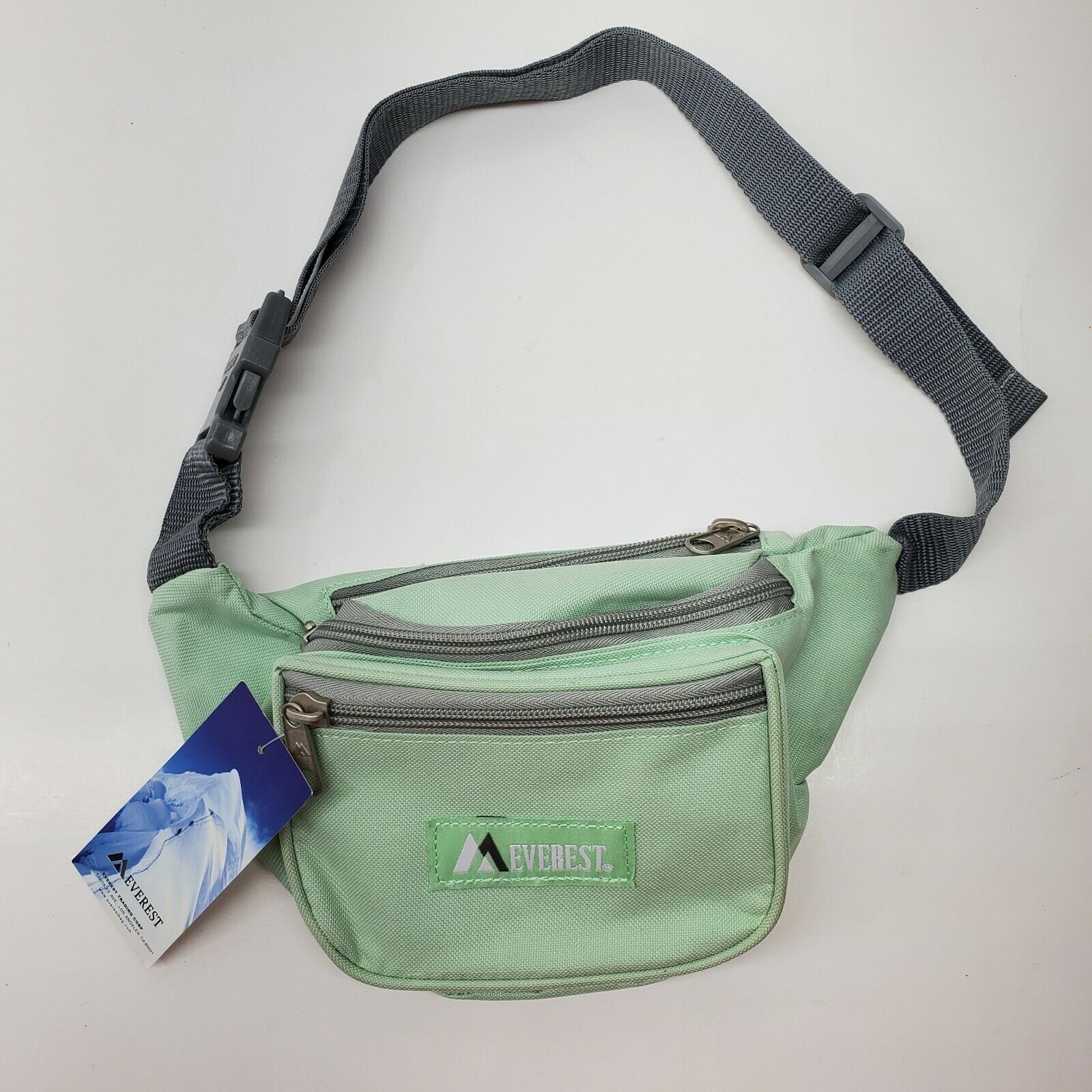 Everest Light Green Fanny Pack Waist Bag NEW Nylon Adjustable Women's