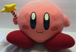NWT Pink Kirby w/Wand 11&quot; Plush Nintendo Inhale Game Character Fluffy Po... - $54.69