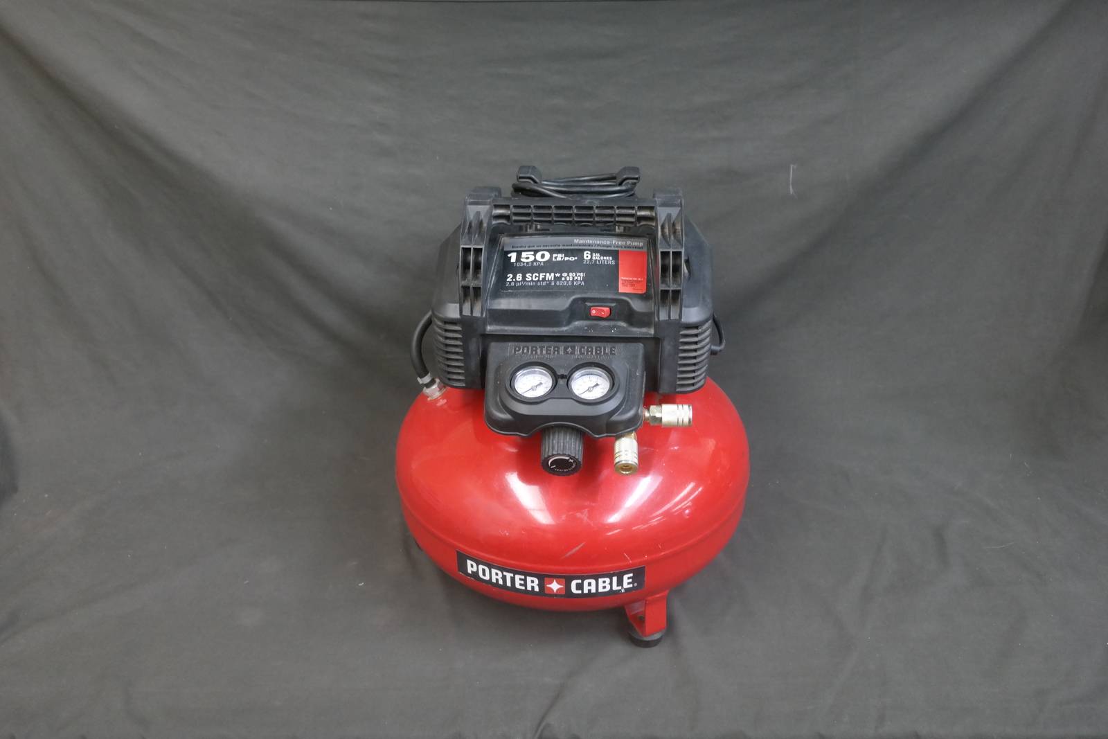 Porter Cable C2002 Oil Free UMC Pancake Compressor Air Compressors
