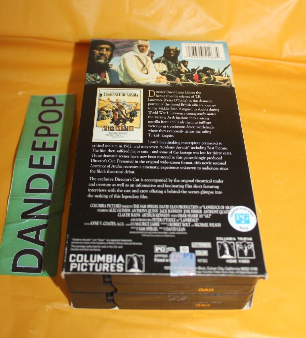 Lawrence Of Arabia 2 Tape VHS Movie 30th Anniversary Edition 1992 - VHS ...