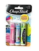 (1) Pack of 3 Count ChapStick Vacation Getaway Collection Lip Balm (Flavors Incl image 2